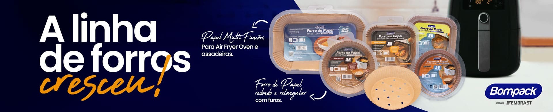 Novos forros p/ Air Fryer