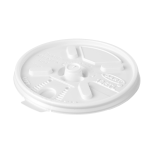 TAMPA PARA COPO/POTE TERMICO DART BRANCA (12 FTL) COM ABERTURA LATERAL COM 100 UNIDADES