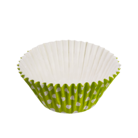 Forma Italiana para Cupcakes Verde embalagem com 135 unidades