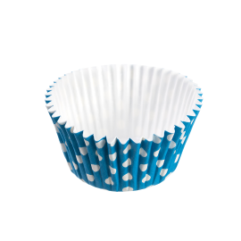 Forma Italiana para Cupcakes Azul embalagem com 135 unidades