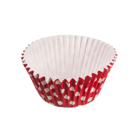 Forma Italiana para Cupcakes Vermelha embalagem com 135 unidades