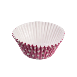 Forma Italiana para Cupcakes Rosa embalagem com 135 unidades