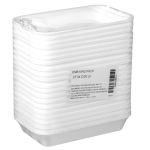 BANDEJA ISOPOR KING PACK FUNDA (CF 54) 21,3X14X3,2 CM COM 20 UNIDADES