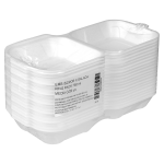EMBALAGEM ISOPOR KING PACK HAMBURGUEIRA MÉDIA (CH 02) PARA X-SALADA OU LANCHE COM 20 UNIDADES