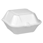 EMBALAGEM ISOPOR KING PACK HAMBURGUEIRA GRANDE (CH 03) PARA X-SALADA OU LANCHE COM 20 UNIDADES