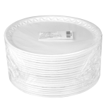 PRATO ISOPOR KING PACK 25CM COM 20 UNIDADES