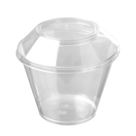 Pote Wer 180ml para Mousse com Tampa embalagem com 10 unidades PW-1P/TW