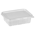 POTE RETANGULAR KING PACK  500ML COM TAMPA PARA FREEZER E MICROONDAS COM 5 UNIDADES