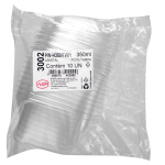 Pote Wer 350ml com Tampa embalagem com 10 unidades PW-H350/TWH