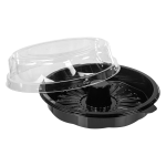 Embalagem G-32SP para Pudim Preta fardo com 100 unidades 22x6,8cm