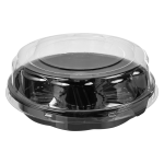 Embalagem G-32SP para Pudim Preta fardo com 100 unidades 22x6,8cm