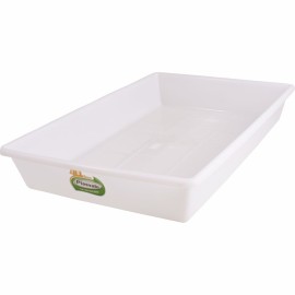 Bandeja Plástica Branca para Açougue 17L 9,5x40x61cm