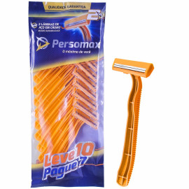 Aparelho de Barbear Persomax 2 Amarelo Pacote LEVE 10 PAGUE 7