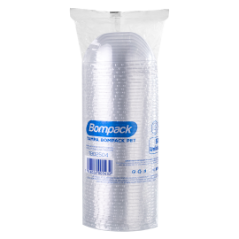 Tampa Pet Bompack ECO Transparente Cupula sem Furo embalagem com 50 unidades (TB02504)