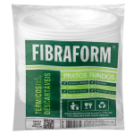 Prato Fibraform Espuma 15cm Fundo PR-15-F embalagem com 25 unidades