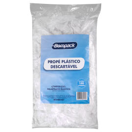 Prope Bompack Plastico Descartavel com Elastico pacote com 100 unidades