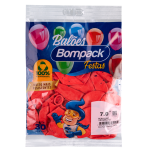 Balao Liso N7 Bompack Vermelho embalagem com 30 unidades