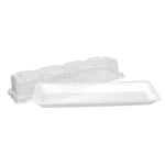 FF 06CT Bandeja Fibraform Branca com Tampa embalagem com 100 unidades