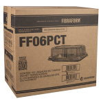FF 06CT Bandeja Fibraform Baixa Branca CF 04 embalagem com 100 unidades