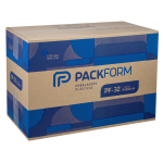 Embalagem PF-32 Média Packform Premium Preta embalagem com 50 unidades 21,6x21,6x8cm