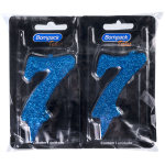 Vela Especial Bompack N7 Azul embalagem com 4 unidades