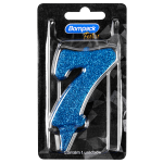 Vela Especial Bompack N7 Azul embalagem com 4 unidades