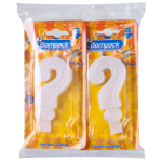 Vela Interrogacao Aniversário Azul Bompack pacote com 4 unidades