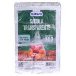 SACOLA TRANSPARENTE 38X48 FARDO COM 100 UNIDADES