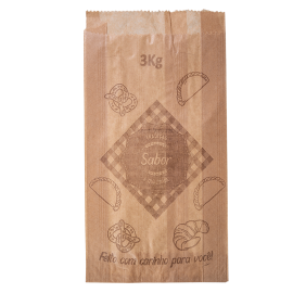 SACO DE PAPEL KRAFT KING PACK 3KG