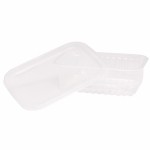 POTE RETANGULAR 500ML BOMPACK COM TAMPA COM 24 UNIDADES