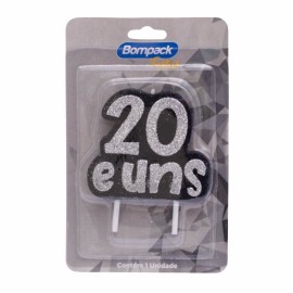 Vela Especial Bompack 20 e Uns cor Prata