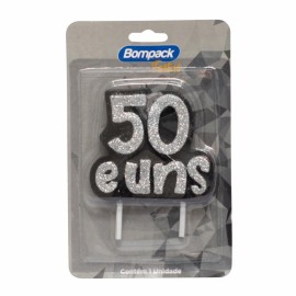 Vela Especial Bompack 50 e Uns cor Prata